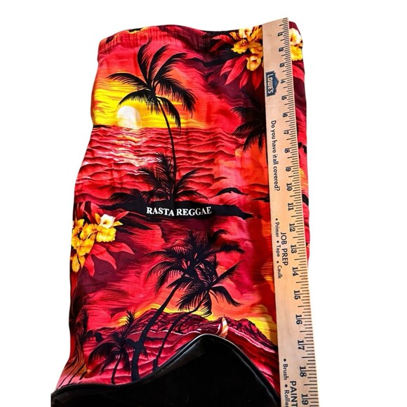Drawstring Backpack Beach Rasta Reggae 19”x12” Gym Bag Tote Vacation Palm Tree - Picture 2 of 8